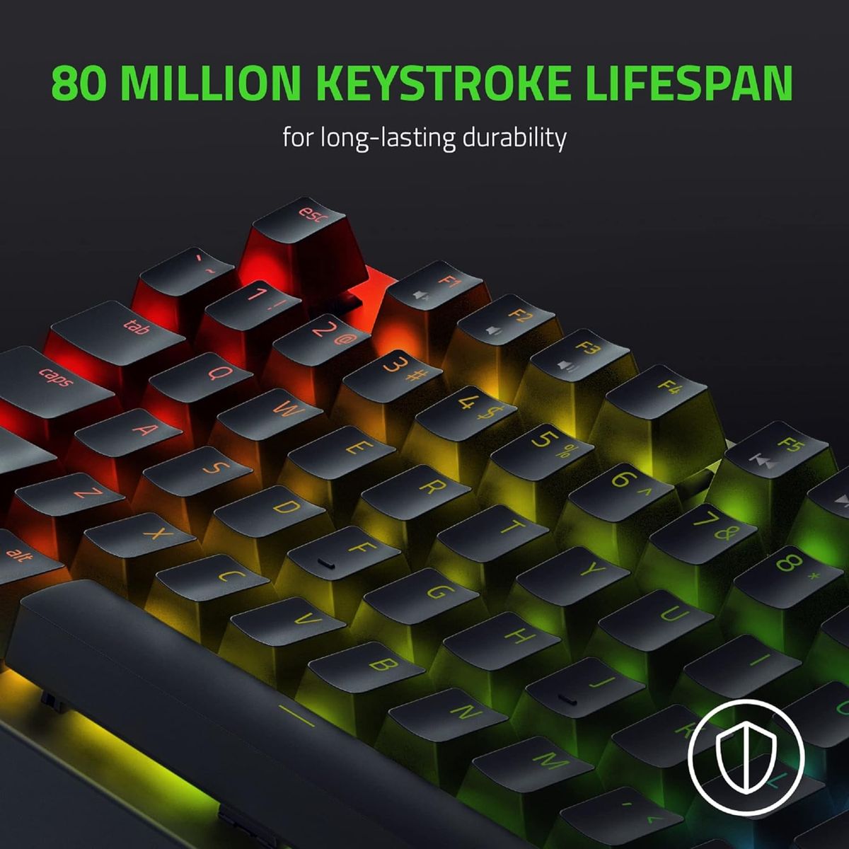 Razer BlackWidow V3 TKL Gaming Keyboard Green Switches Chroma RGB USA Layout QWERTY ANSI