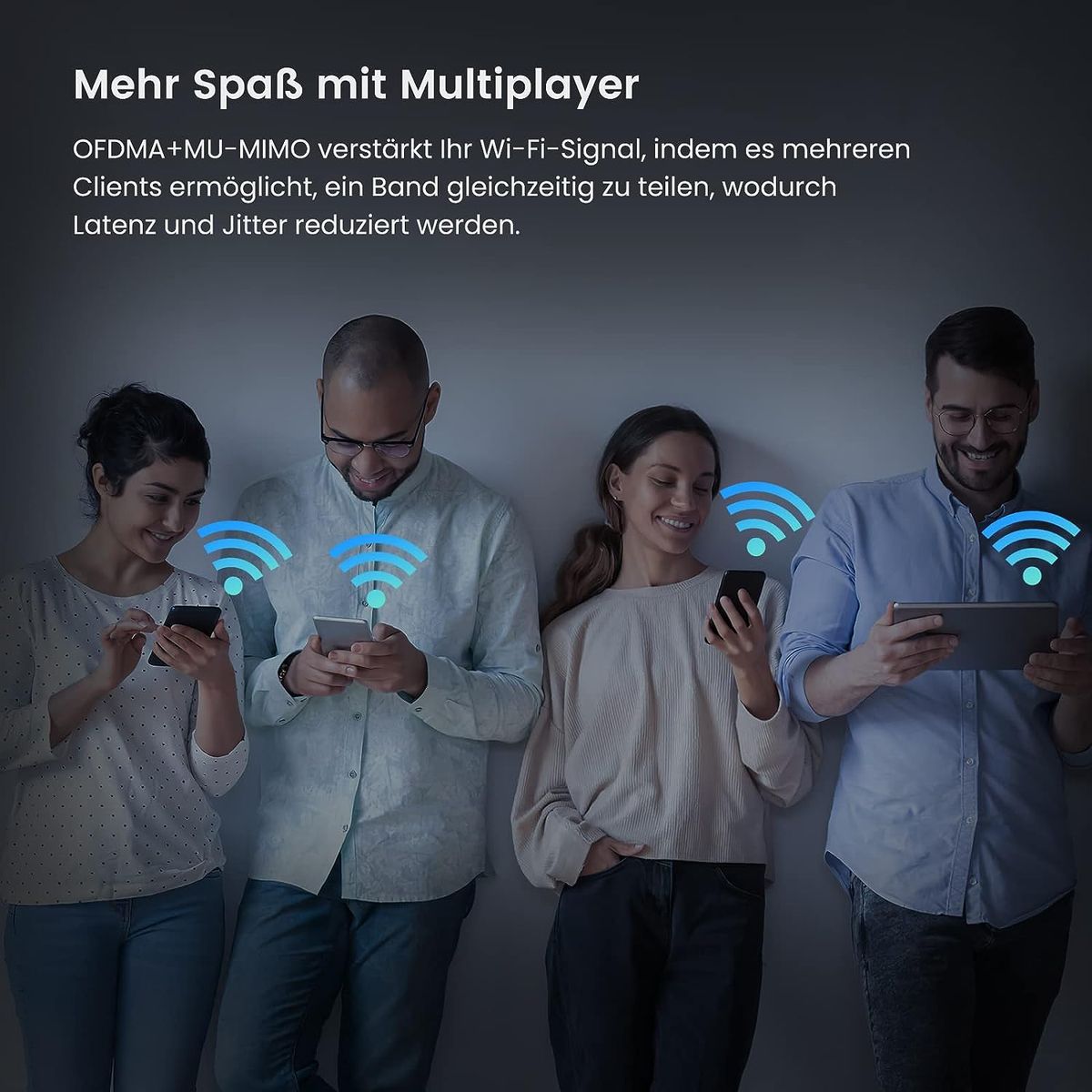 Tenda RX12 Pro Wi-Fi 6 WLAN Router(AX3000 Dualband 5GHz: 2402Mbps+2,4 GHz: 574Mbps)5*6dBi High-Gain-Antennen, Gigabit-LAN/WAN-Port, WPA3, MU-MIMO+OFDMA,WiFi+Mesh, VPN, APP, keine DSL-Funktion, Schwarz RX12 Pro|Wi-Fi 6|AX3000