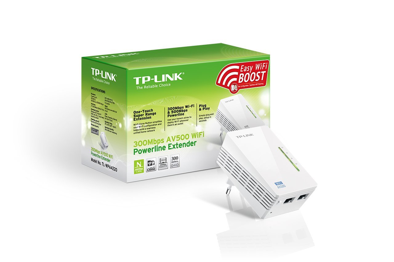 TP-Link 300Mbit/s AV500 Wireless Powerline Extender 2 Ports