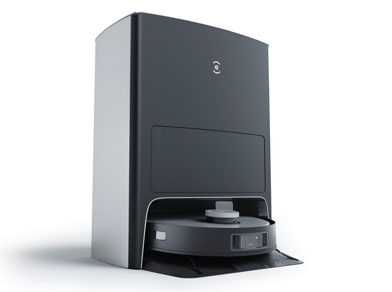 Ecovacs Deebot X1 Omni Saugroboter mit Absaugstation, Nasswischen, 5200 mAh Akku, 260 Min Laufzeit, 0,4 l Staubbeutel, Schwarz