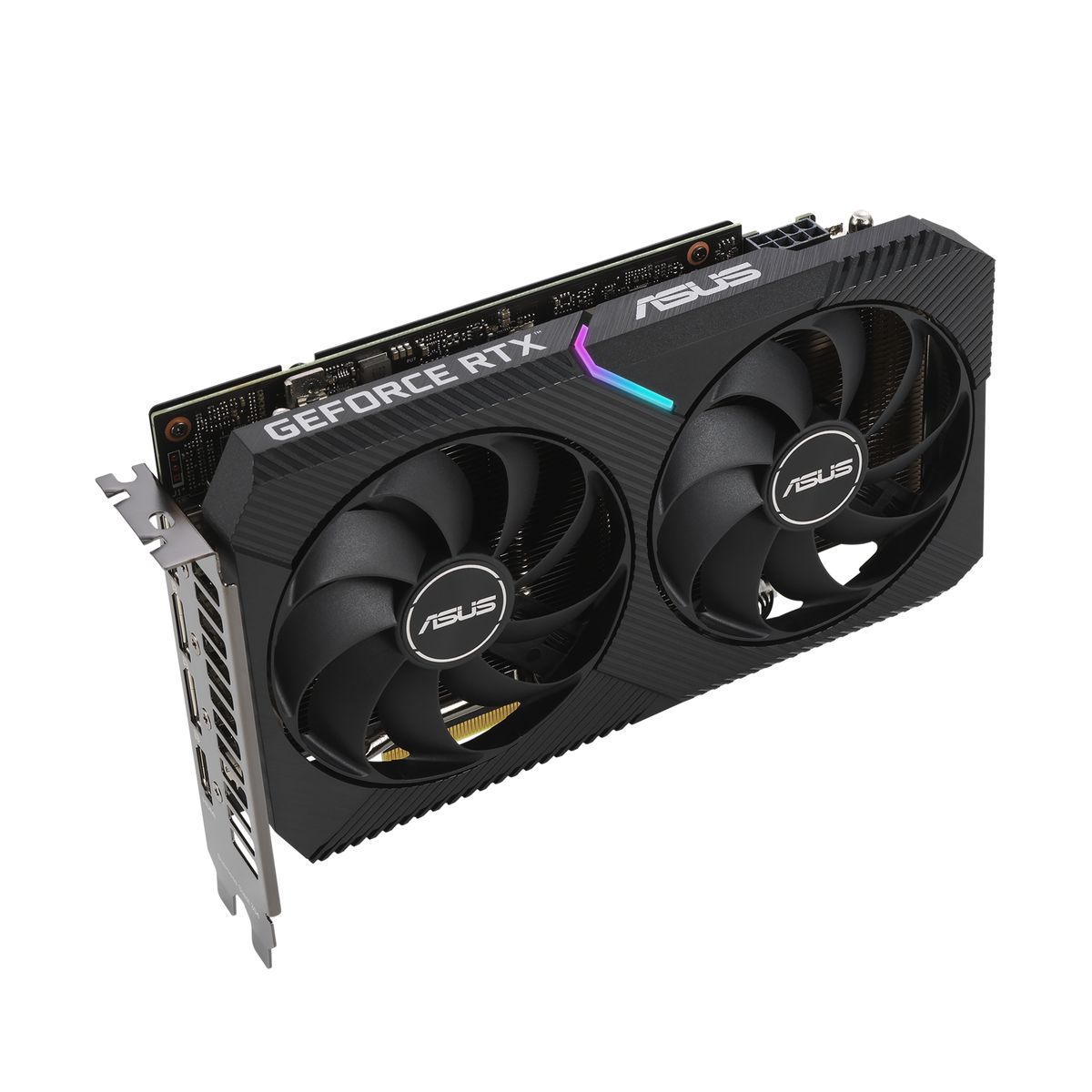 ASUS Dual RTX3060-O12G-V2 OC Edition NVIDIA GeForce RTX 3060 12 GB GDDR6, PCIe 4.0, HDMI 2.1, 3x DisplayPort, 2x Axial-Lüfter, 2-Slot