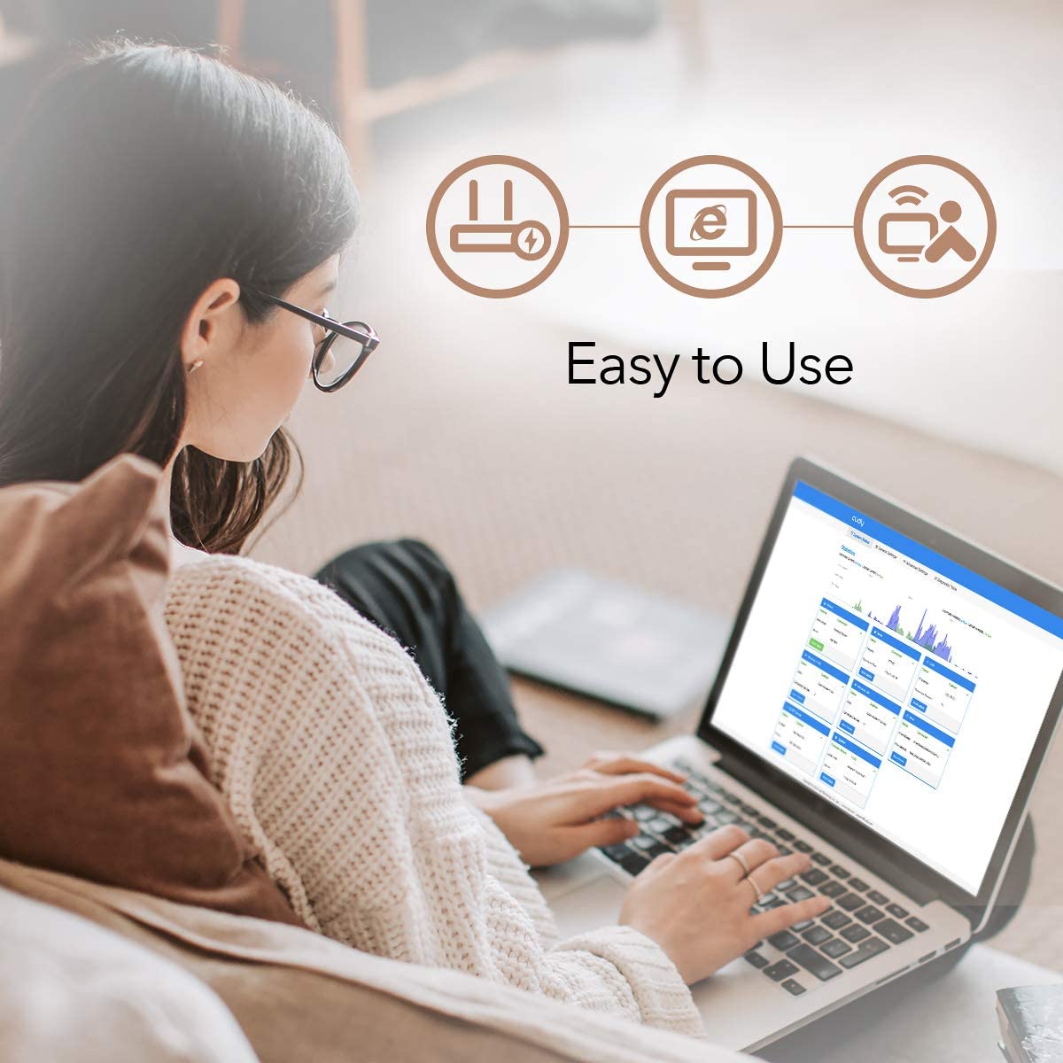 Cudy AC 1200Mbit/s WLAN 4G LTE Mesh Router 150 Mbit/s LTE-Download WLAN 1200Mbit/s LAN/WAN-Port FDD TDD DDNS VPN SIM