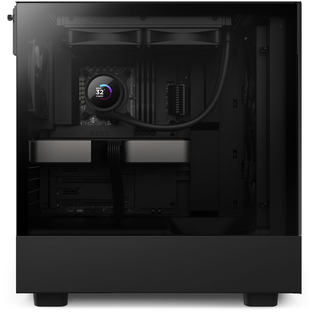 NZXT Kraken 240 RL-KN240-B1 Prozessor All-in-One-Flüssigkeitskühler 240 mm, 2x 120 mm Lüfter, TFT-LCD Display, Schwarz