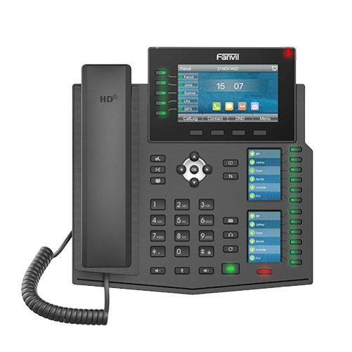 Fanvil IP Telefon X6U Farbdisplay schwarz Single