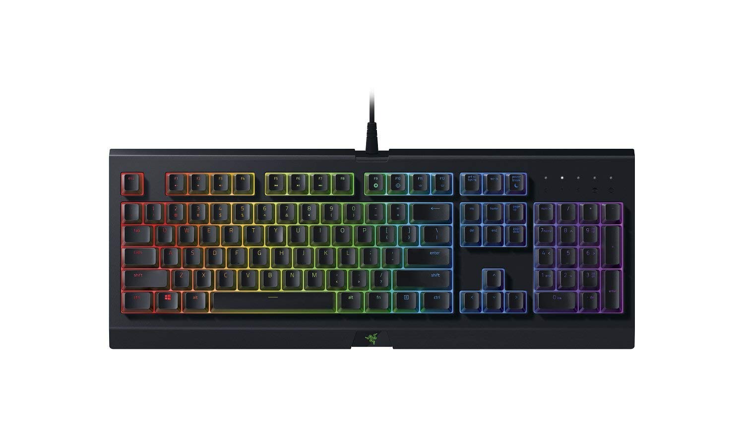 Razer Cynosa Chroma Gaming Keyboard Membrane Switches RGB ESP Layout - QWERTY