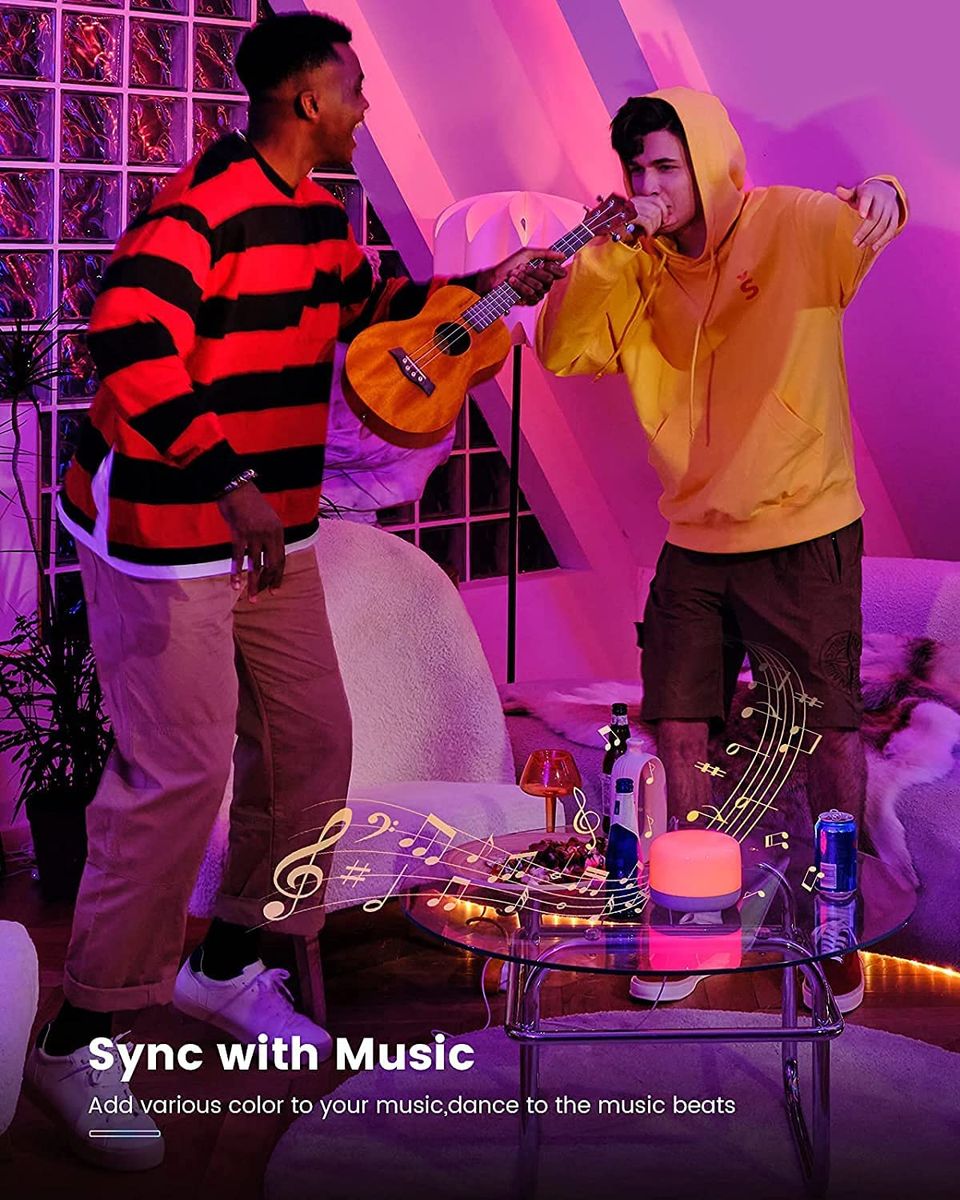 YEELIGHT Smarte Tischlampe, Smart Nachttischlampe Touch Dimmbar, WLAN Smart Lampe,1700K-5700K RGB WLAN LED Tischlampe,Farbwechsel, funktioniert mit HomeKit, MIJIA, Alexa und Google Assistant