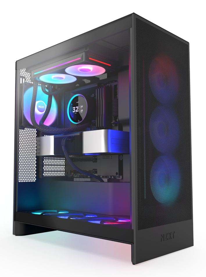 NZXT Kraken Elite 240 RGB All-in-One-Flüssigkeitskühler, 240 mm Radiator, LCD-Display, 2x 120 mm Lüfter, Schwarz