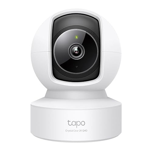 TP-Link Tapo C222 Indoor Sicherheitskamera, 2K QHD 4MP, PTZ 360° horizontal, 110° vertikal, KI-Bewegungs-Tracking, Nachtsicht 9 m, Zwei-Wege-Audio, Cloud/Lokaler Speicher, EU V1.0