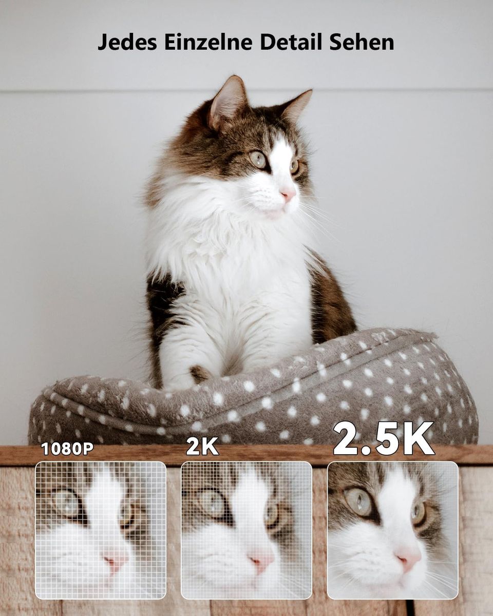 Imou IPC-K2ECP-4H1W 2.5K/4MP Innen-Überwachungskamera, 360° Panorama, KI-Personenerkennung, Auto-Tracking, Nachtsicht, Zwei-Wege-Audio, WLAN, EU