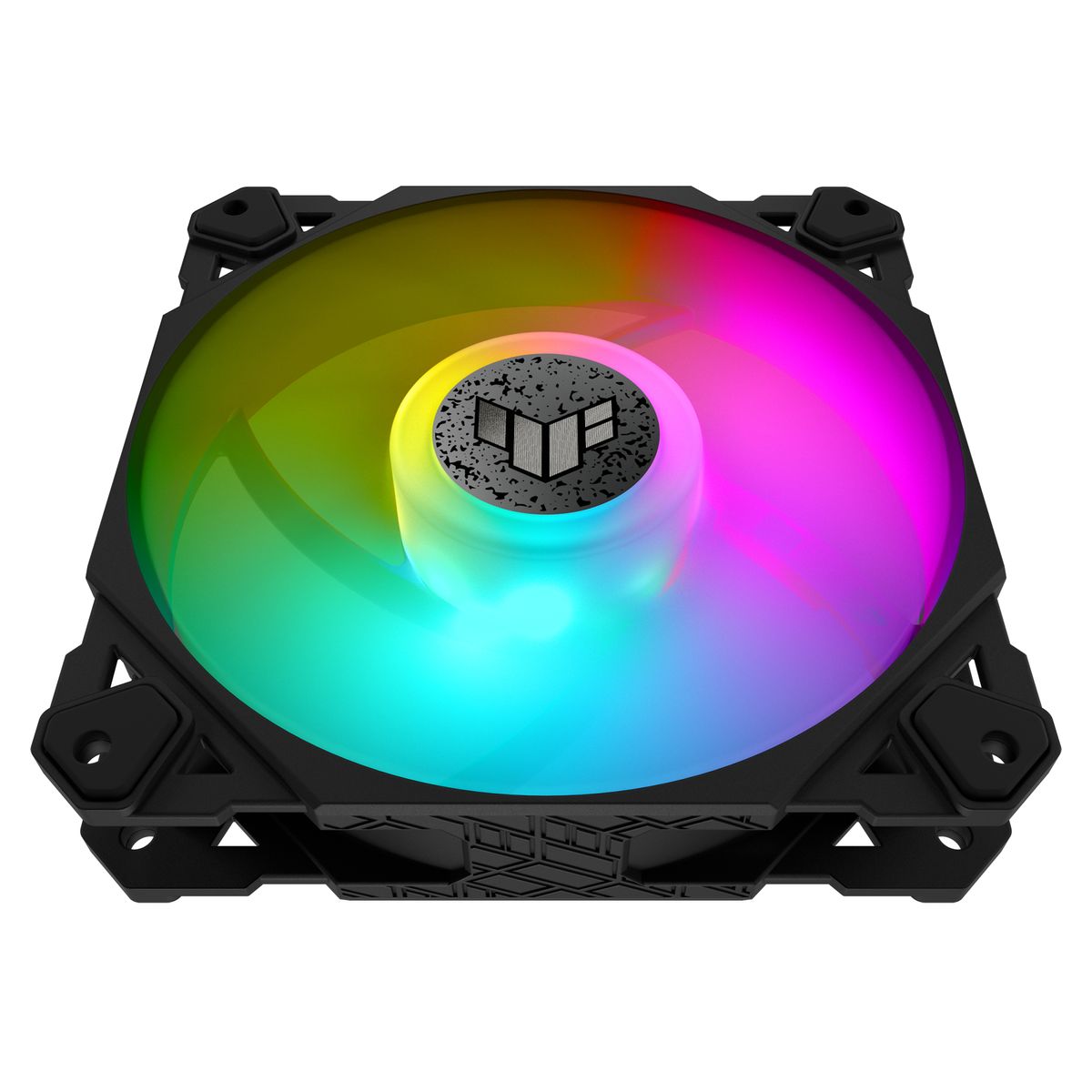 ASUS TUF Gaming TF120 ARGB Gehäuselüfter 120 mm PWM 250-1900 U/min 76 CFM 29 dB ARGB Anti-Vibration Schwarz