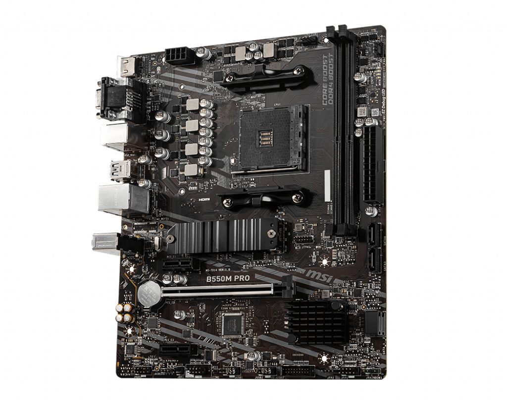 MSI B550M PRO Motherboard AMD B550 Socket AM4 micro ATX