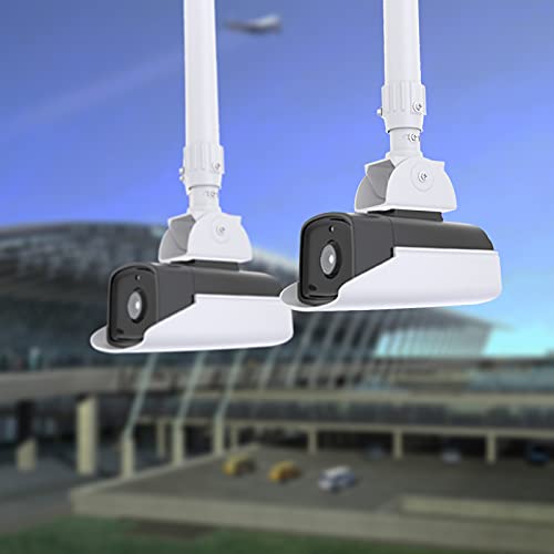 WiTi BK07 Ausziehbare Montagestange Deckenmontagehalterung, 30–60 cm Einstellbar, Massives Metall, Pulverbeschichtet, für CCTV/IP-Kamera