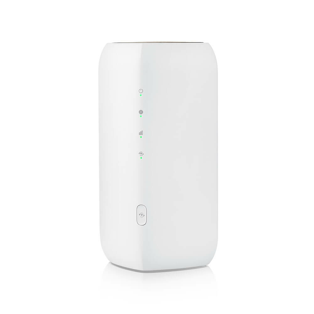 Zyxel FWA505 Mobilfunk-Router 4G/5G, LTE-TDD/FDD, Sub6 NSA/SA, Indoor WLAN & LAN, TS-9 Antenne, 2x LAN, USB 2.0, Weiß