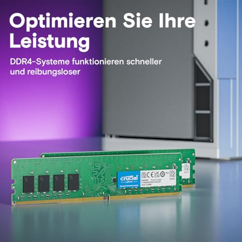 Crucial CT8G4DFRA32A 8 GB (1 x 8 GB) DDR4 3200 MHz CL22 1.2 V Arbeitsspeicher für PC & Server