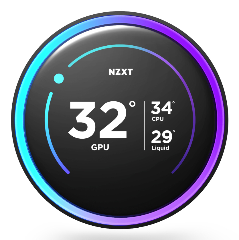 NZXT Kraken Elite 240 RGB All-in-One-Flüssigkeitskühler, 240 mm Radiator, LCD-Display, 2x 120 mm Lüfter, Schwarz