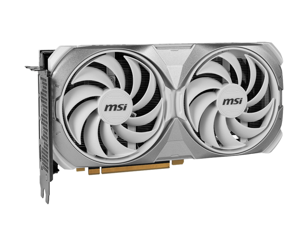 MSI NVIDIA GeForce RTX 4070 VENTUS 2X WHITE 12G OC, 12 GB GDDR6X, PCIe 4.0, 3x DisplayPort, 1x HDMI, 200 W, 8-pin, Aktivkühlung