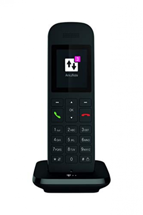 Telekom Festnetztelefon Speedphone 12 in schnurlos Zur Nutzung an aktuellen Routern DECT-CAT-iq Schnittstelle z.B. Speedport Fritzbox 5 cm Farbdisplay