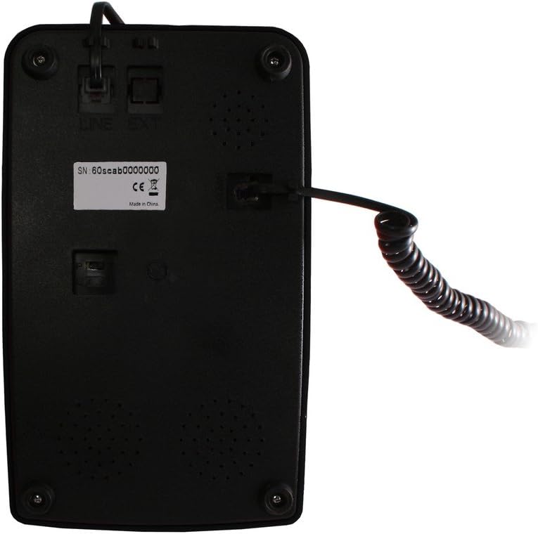 Opis Retro Telefon Wählscheibe/Festnetztelefon Retro/Telefon mit Schnur/Telefon mit Wählscheibe/Telefon Retro/Telefon Kabelgebunden - Das Traumtelefon Opis 60s Cable in schwarz 60s cableAlle Logos mit inbegriffen schwarz