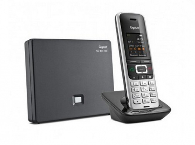 Gigaset S850A GO DECT-Telefon Platin Anrufer-Identifikation