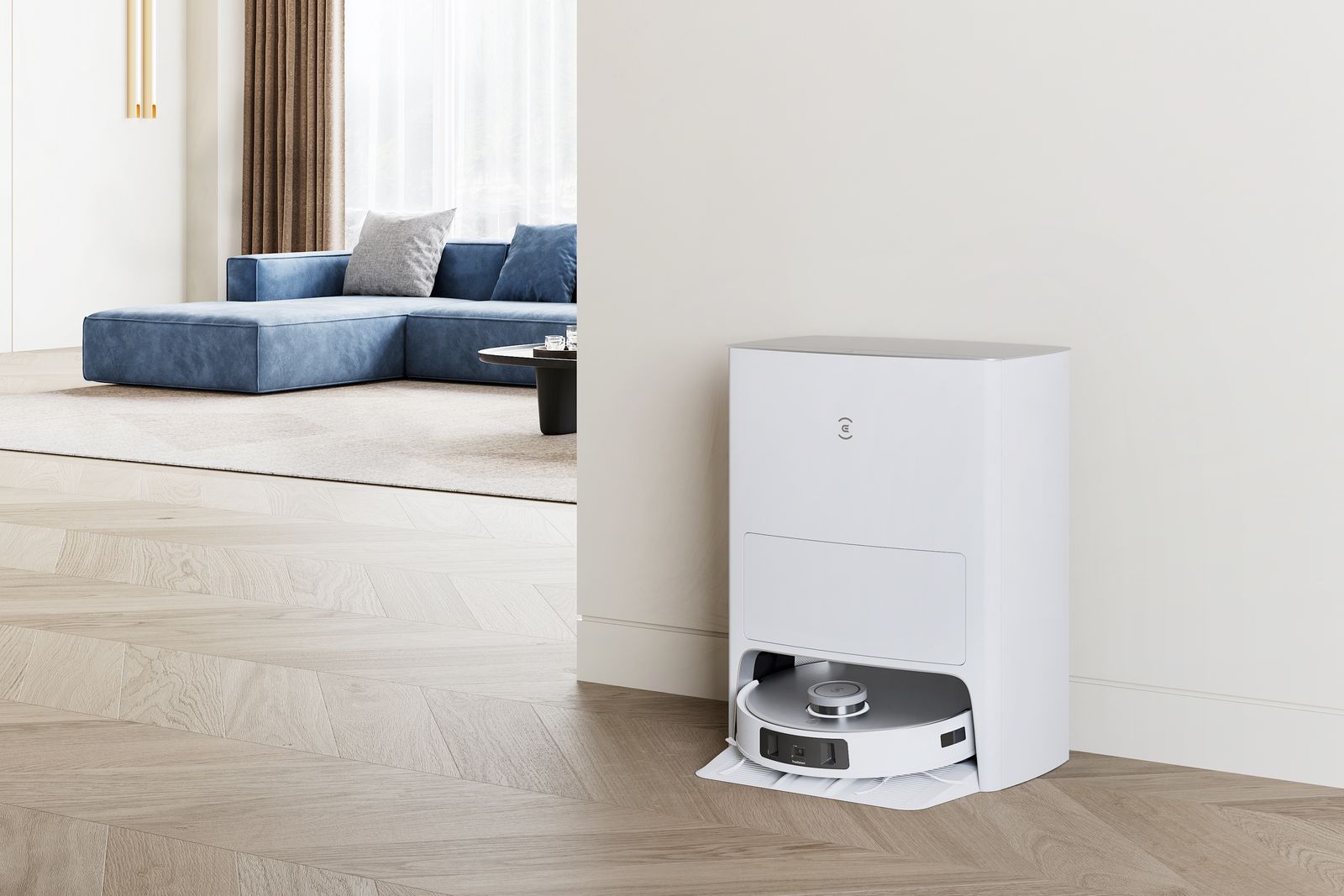 Ecovacs Deebot T20 Omni Saug- & Wischroboter, 6000 Pa Saugleistung, Nasswischen, 5200 mAh Li-Ion, 260 Min Laufzeit, Weiß