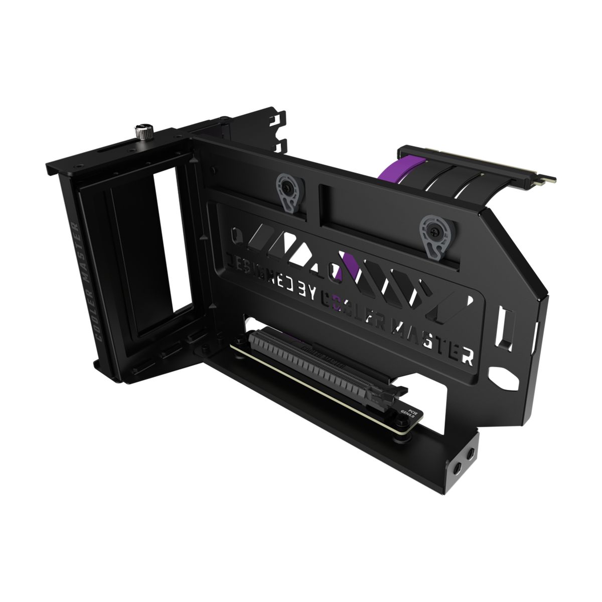 Cooler Master MCA-U000R-KFVK03 Gaming Grafikkartenhalter, Universal, 1x, PCIe 4.0, Schwarz/Grau, 12 V