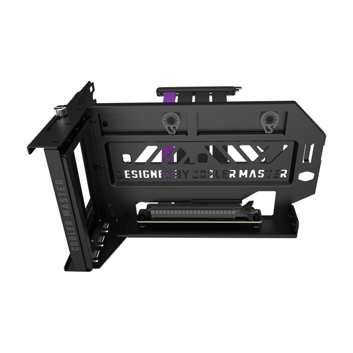 Cooler Master MCA-U000R-KFVK03 Gaming Grafikkartenhalter, Universal, 1x, PCIe 4.0, Schwarz/Grau, 12 V
