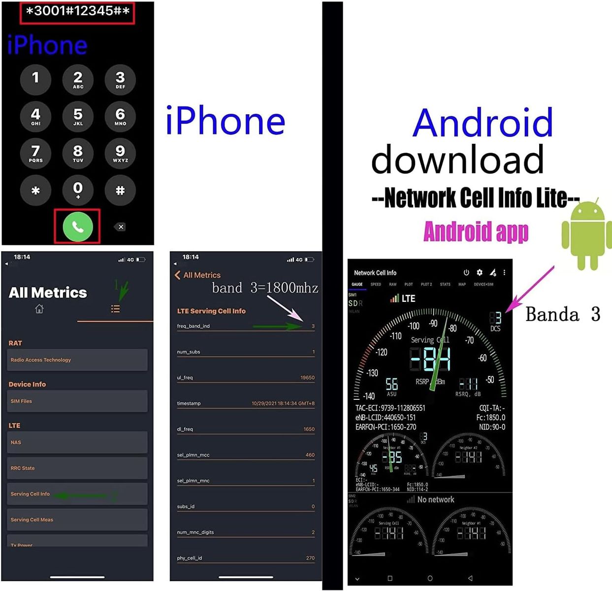 ayissmoye Band1/3/8-900/1800/2100mhz Triband GSM Repeater 900/1800/2100 MHz 4G LTE 3G 2G Innenverstärker 200 m EU-Stecker
