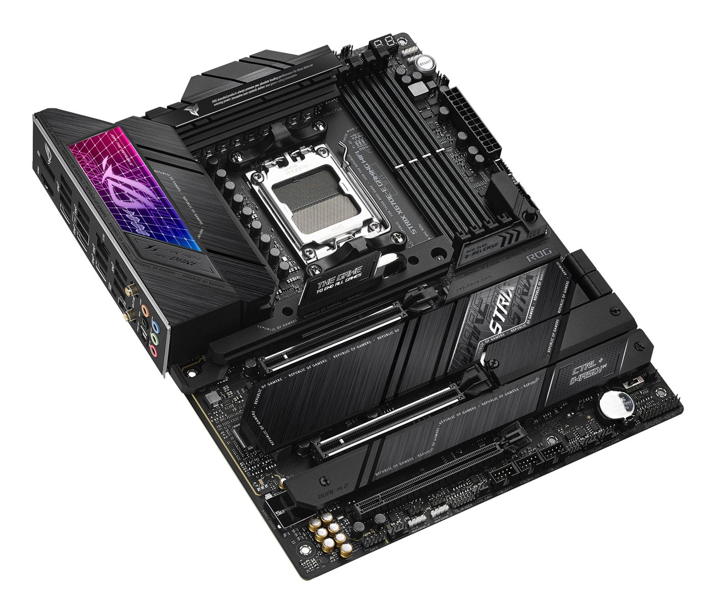 ASUS ROG Strix X670E-E Gaming WiFi Mainboard AM5 ATX, DDR5, PCIe 5.0, 4x M.2, 2.5Gb LAN, Wi‑Fi 6E, Bluetooth 5.2, USB 3.2 Gen2x2, Aura Sync