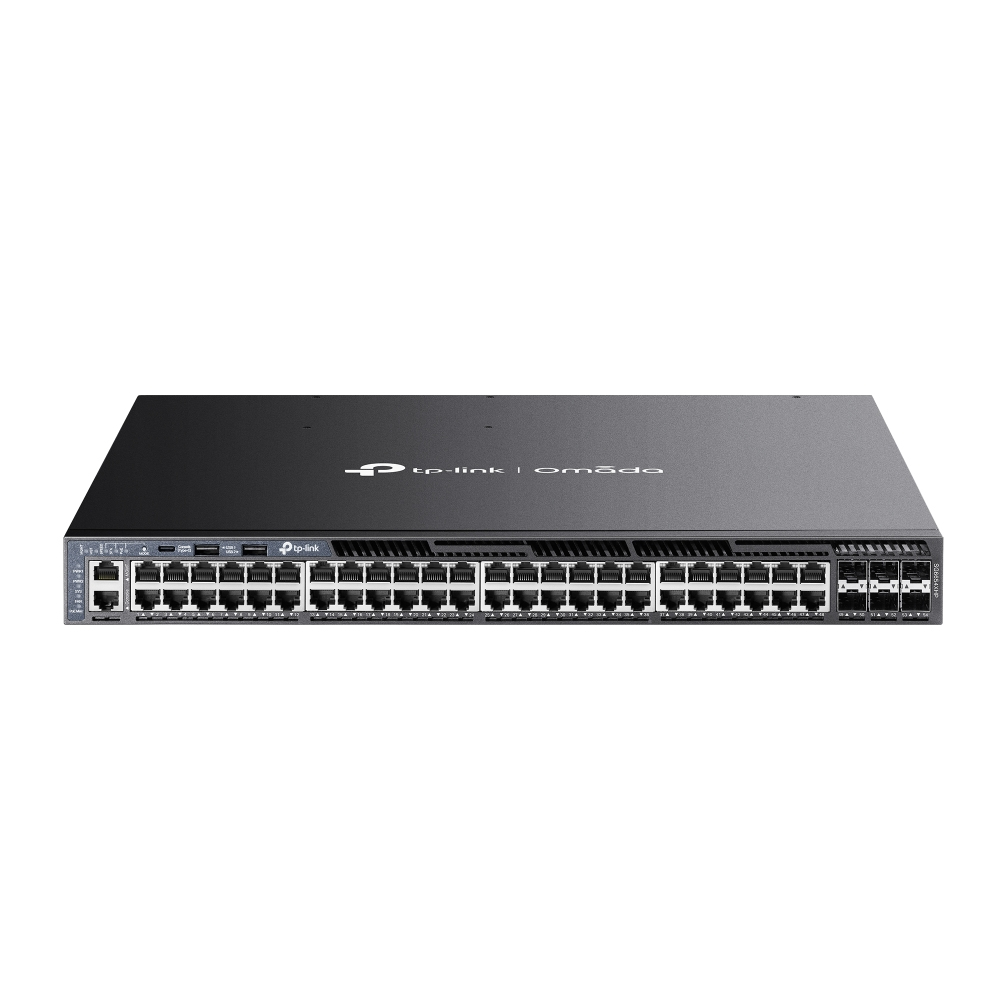 TP-Link Omada SG6654XHP Netzwerk-Switch Managed L3 Gigabit Ethernet (10/100/1000) Power over Ethernet (PoE) 1U Schwarz