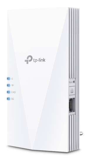 TP-Link RE780X V2.0 WLAN-Repeater AX3000, Dual-Band Wi‑Fi 6 (802.11ax), 1x Gigabit-LAN, Weiß, EU Stecker