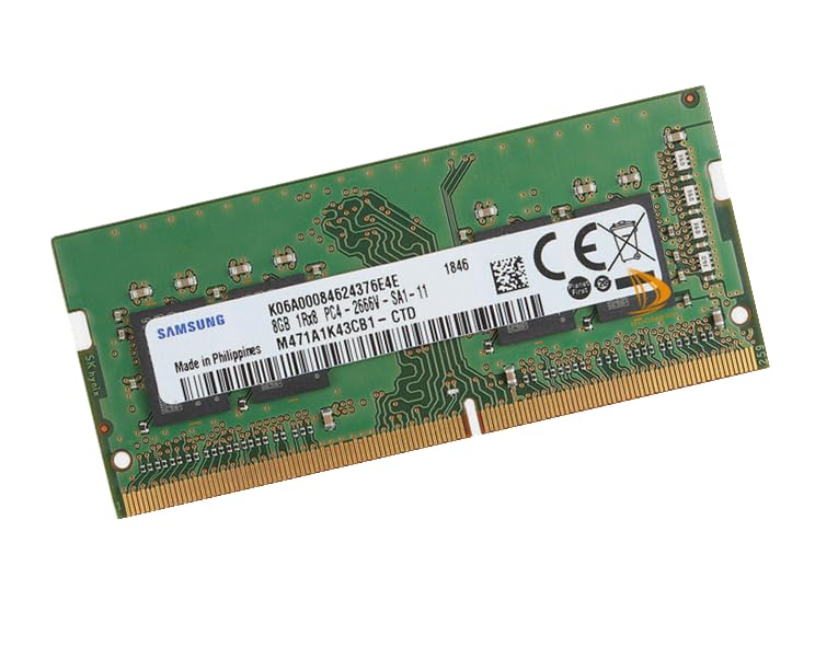 Samsung M471A1K43CB1-CTD 8GB DDR4 2666MHz SO-DIMM Notebook RAM, 260-Pin, 1,2V, Laptop Arbeitsspeicher, Plug & Play, kompatibel mit Intel & AMD