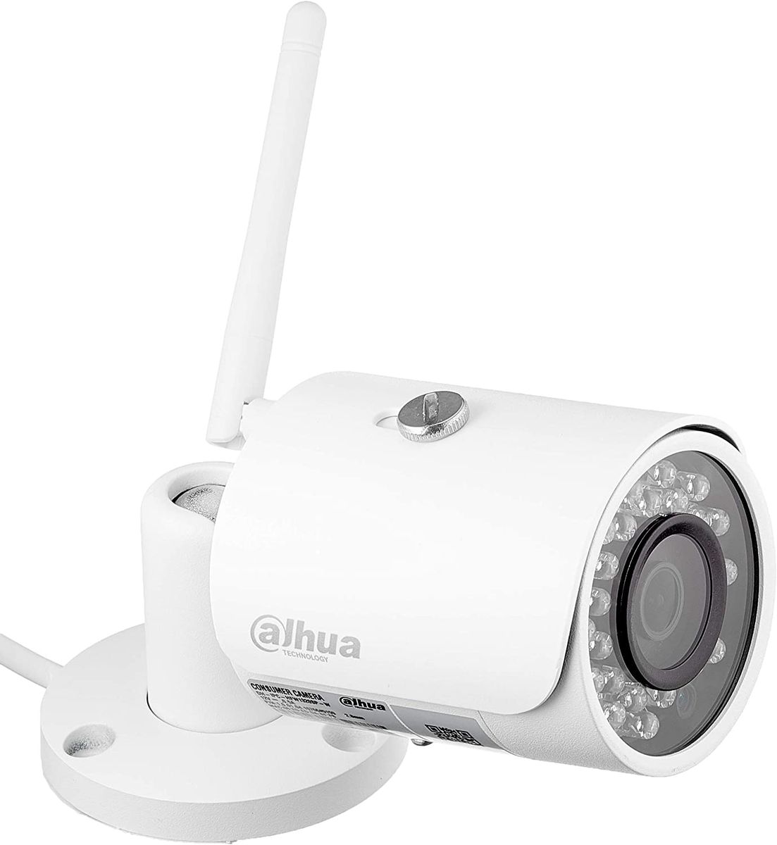 Dahua Technology IPC-HFW1320S-W 3 MP Mini-Bullet IR Wi-Fi Network Camera (DWDR, Day / Night (ICR), 3DNR, AWB, AGC, BLC), White