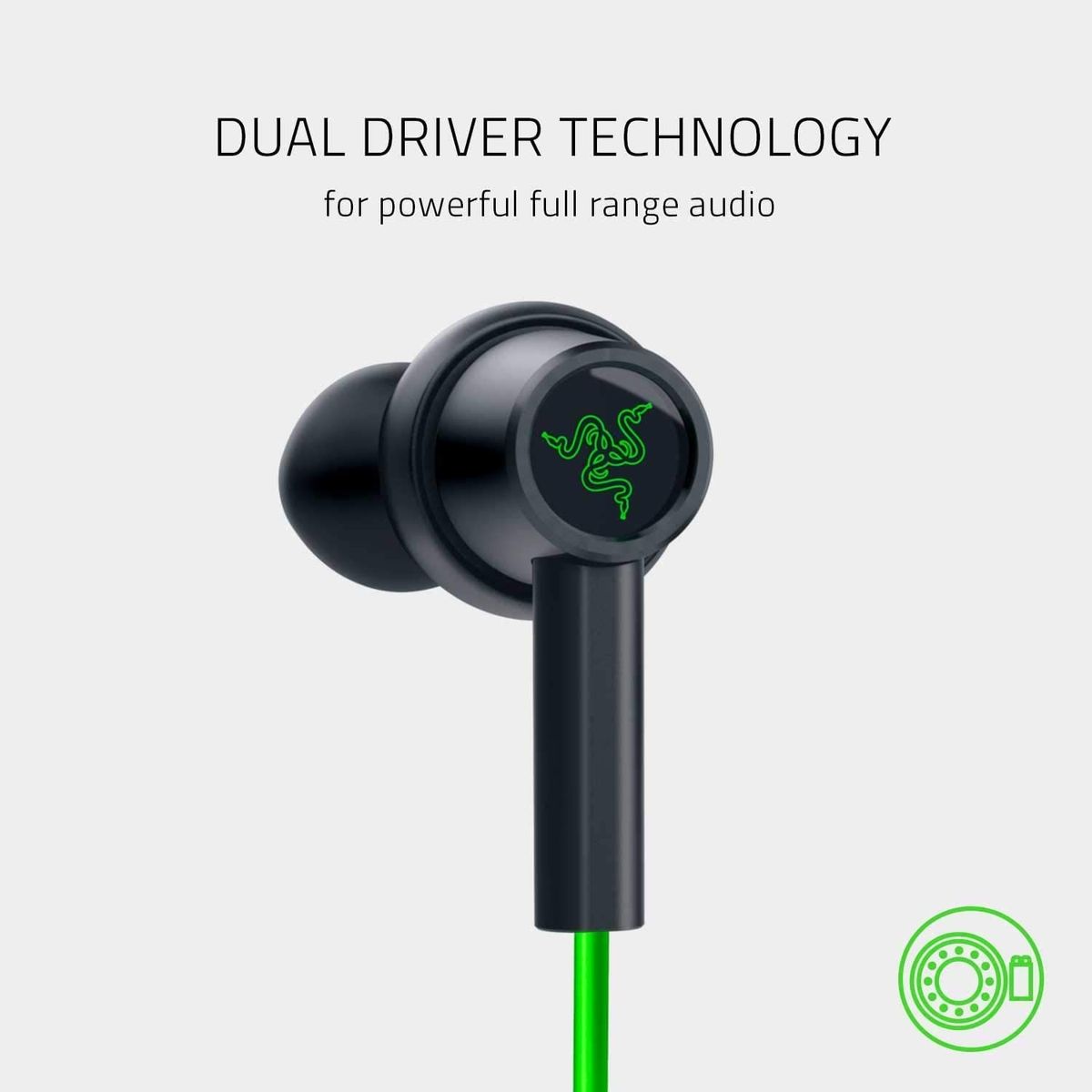 Razer Hammerhead Duo for Console Mobile Headset InEar Stereo 3.5mm Black/Green