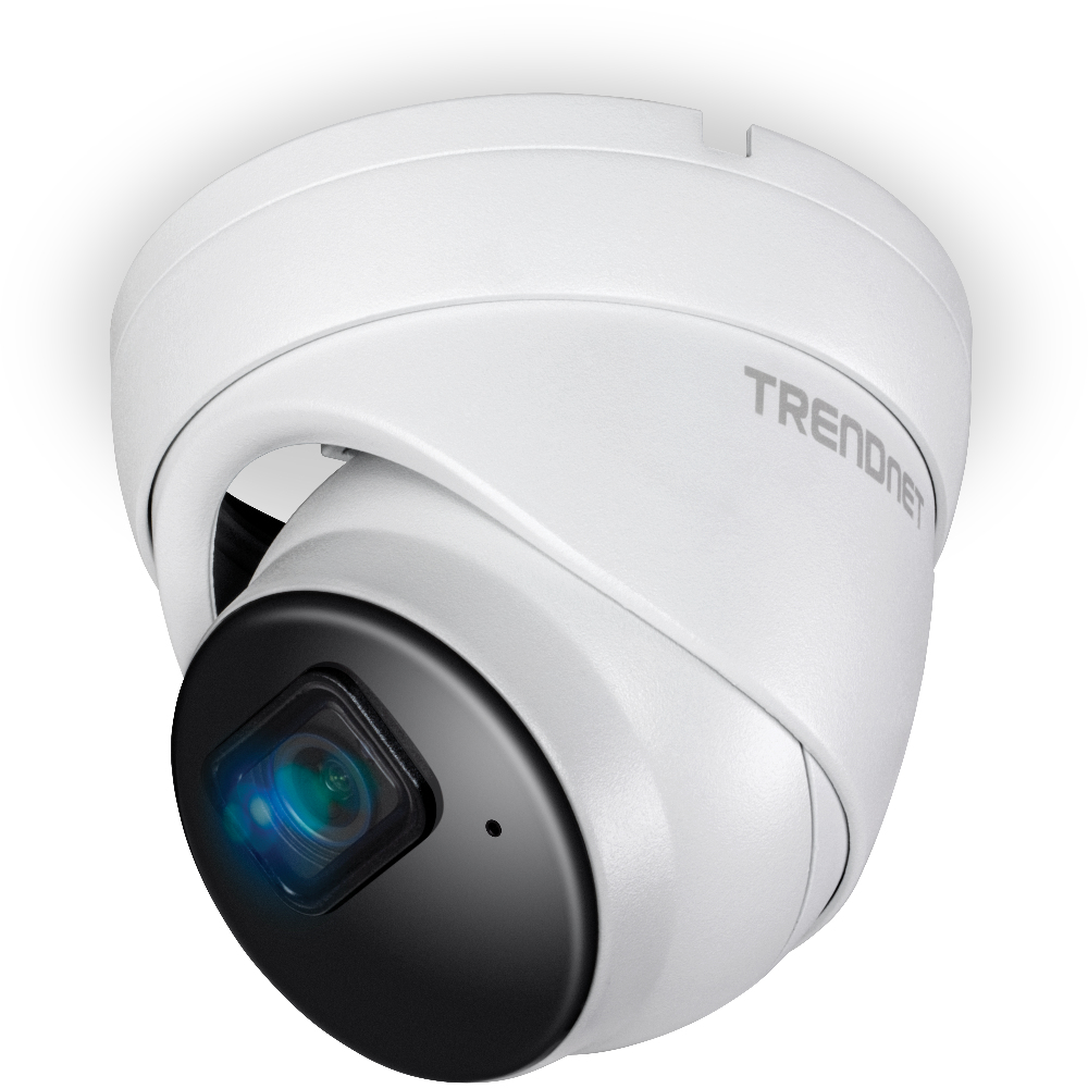 TRENDnet TV-IP1515PI Turret IP-Sicherheitskamera, Innen & Außen, 5 MP 2592 x 1920, PoE, IP67, Nachtsicht 30 m, MicroSD, Deckenmontage, Weiß
