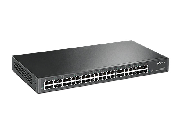 TP-Link TL-SG1048 48 Port Gigabit Netzwerk Switch ( 19 Zoll Rack-Montage, 48*RJ-45 LAN Ports, Metallgehäuse, , unmanaged, Plug-und-Play)