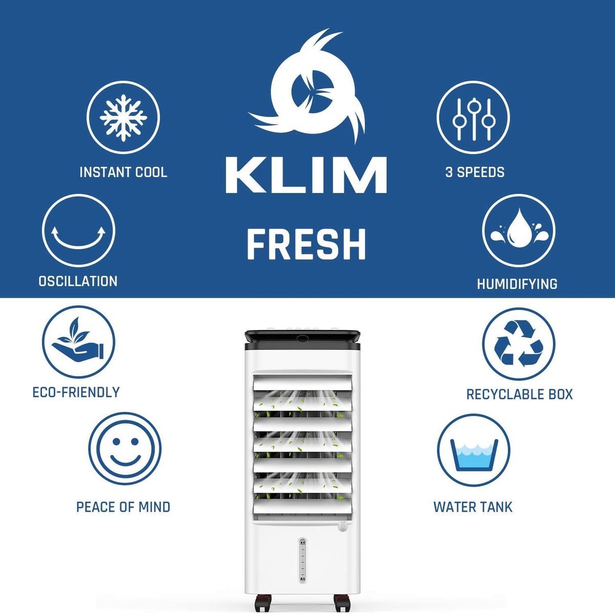 KLIM Fresh Mobile Air Conditioning Unit Evaporative Cooler Air Conditioner