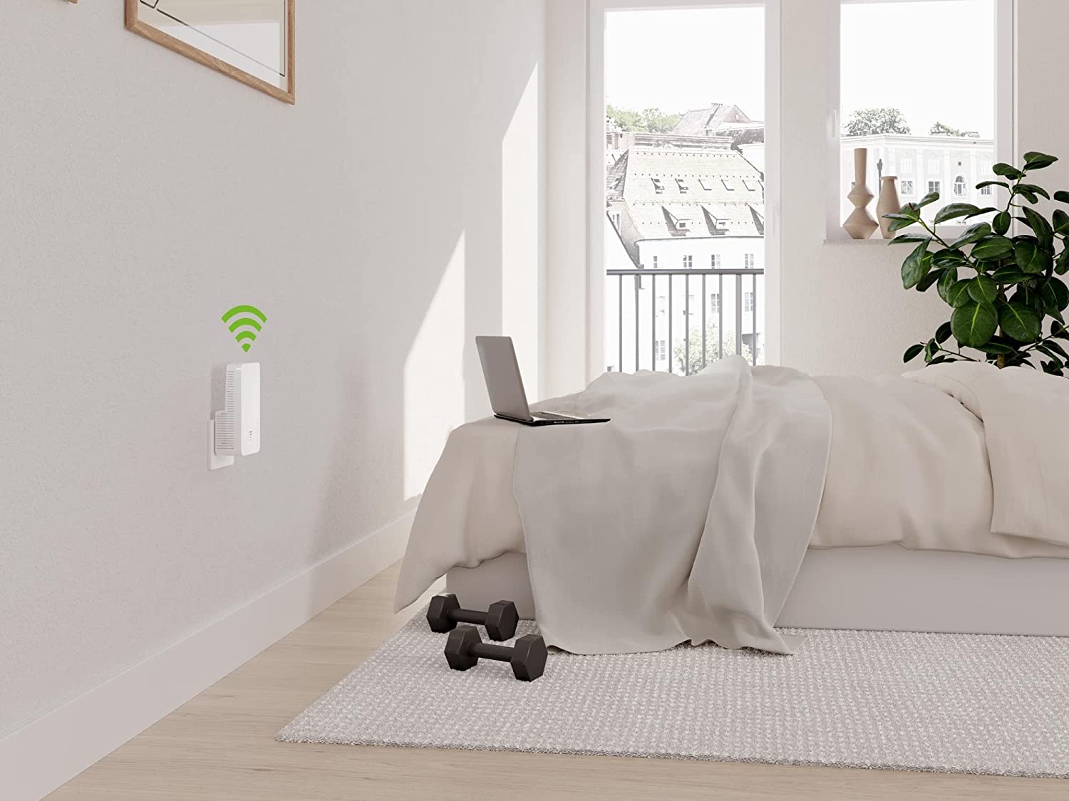 Devolo Repeater 3000 Wi-Fi 6: Verstärker WLAN Highspeed-Internet kompatibel Allen Internetboxen 3000 Mbits 1 Ethernet-Port Access Point Französischer Stecker 7102