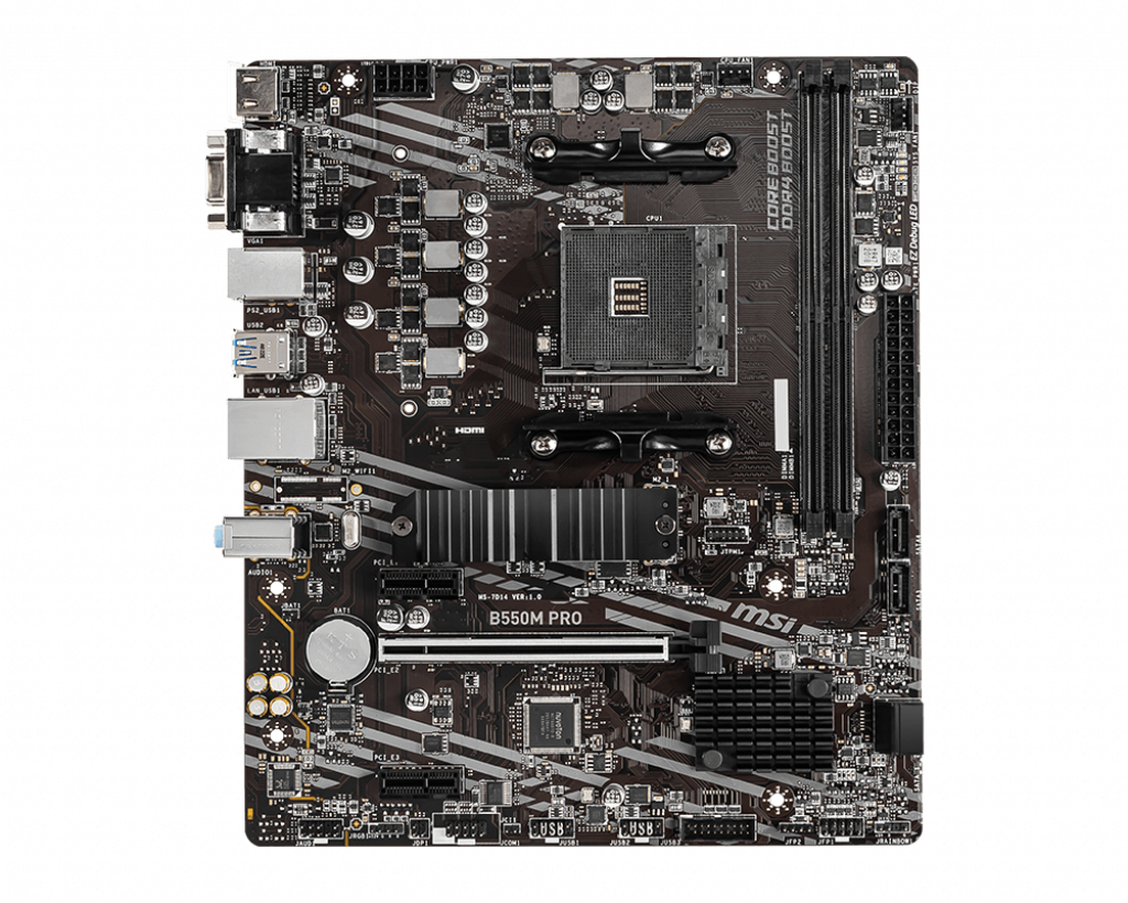 MSI B550M PRO Motherboard AMD B550 Socket AM4 micro ATX