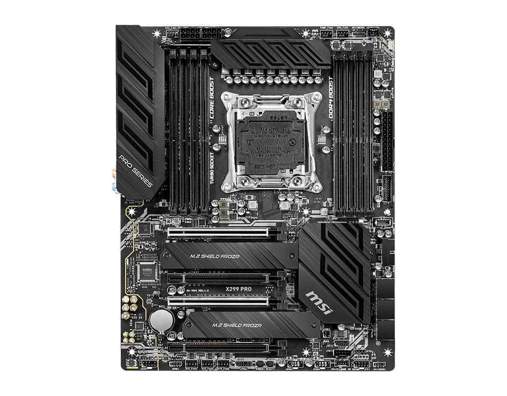 MSI X299 Pro Intel® X299 LGA 2066 (Socket R4) ATX