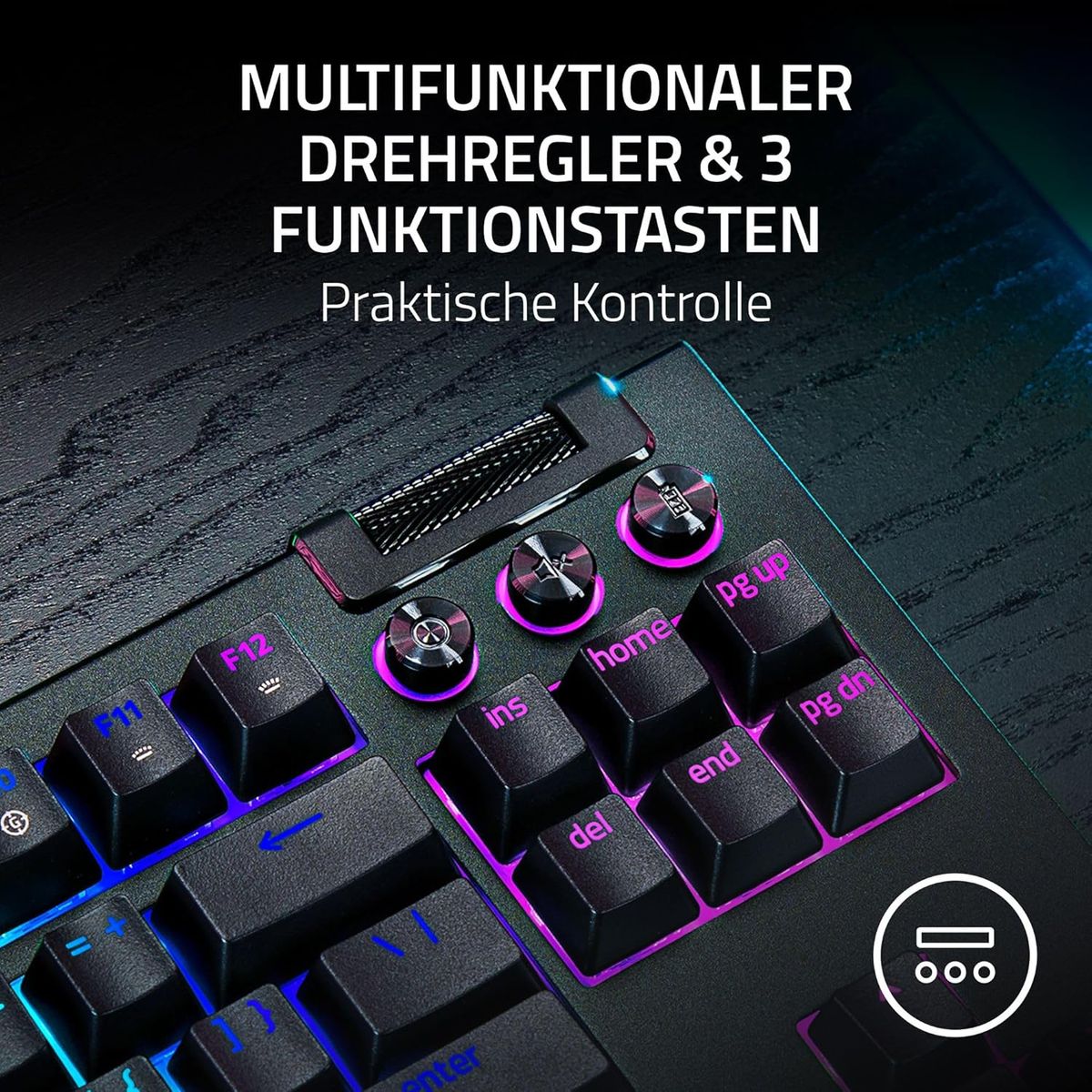 Razer BlackWidow V4 Tenkeyless HyperSpeed Kabellose Hot-Swap Gaming-Tastatur, Orange Tactile Switches, Bluetooth & HyperSpeed 2,4 GHz 1000Hz, DEU Layout QWERTZ