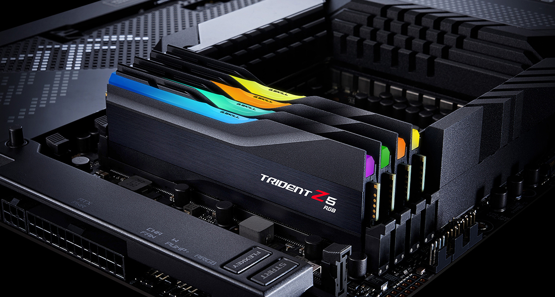 G.Skill Trident Z5 RGB F5-6400J3239G16GX2-TZ5RK Arbeitsspeicher 32 GB (2x16) DDR5 6400 MHz XMP 3.0 RGB 288-pin DIMM 1.4 V
