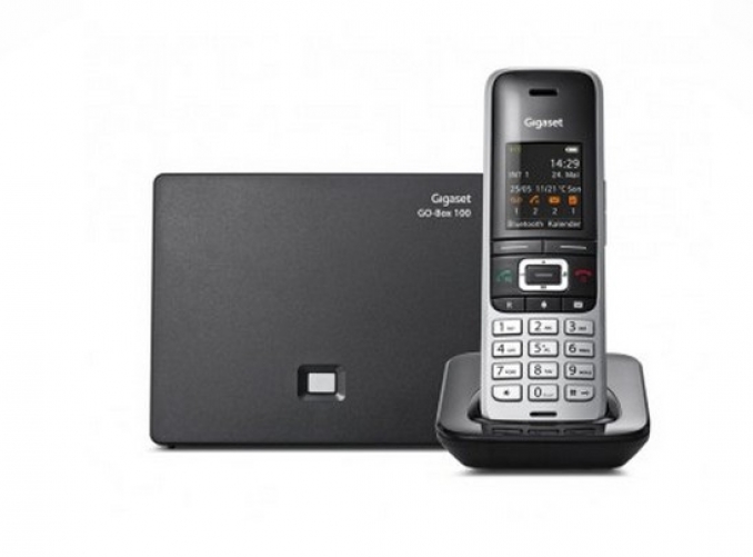 Gigaset S850A GO DECT-Telefon Platin Anrufer-Identifikation