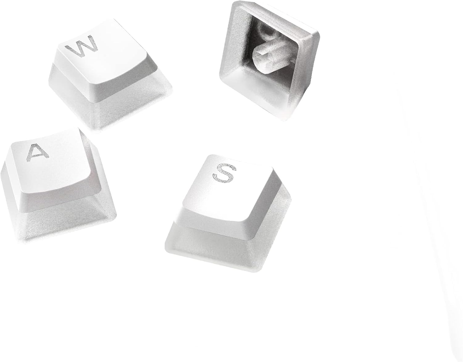 SteelSeries PrismCaps – Double-Shot-Tastenset mit „Pudding“-Optik – Kompatibilität mit allen gängigen mechanischen Tastaturen – MX-Stößel – Weiß (Deutsches Tastaturlayout)