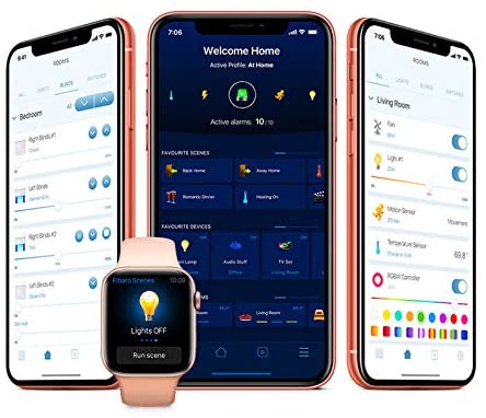 FIBARO Home Center 3 Lite Z-Wave 700 Box Alexa Google Home Z-Wave Switches Outlets Thermostats Security Sensors Cameras More