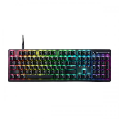 Razer DeathStalker V2 Gaming Keyboard USB-C Optical Purple Switches Chroma RGB USA Layout QWERTY ISO