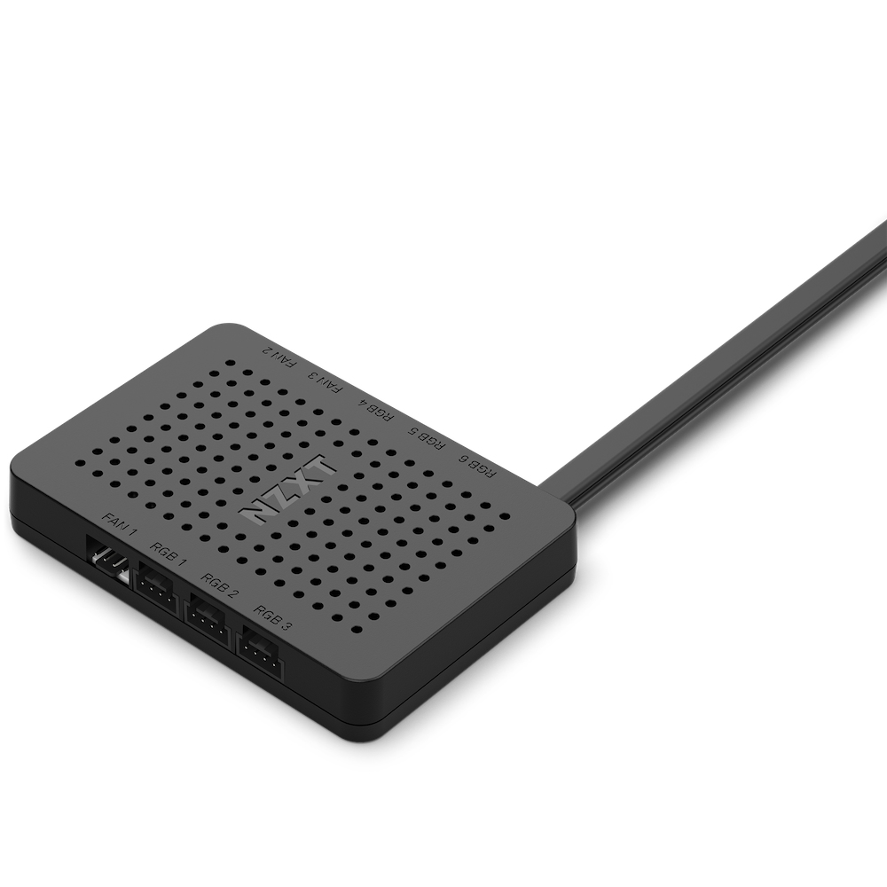 NZXT AC-CRFR0-B1 Lüftersteuerung 9-Kanal, 12 V, Schwarz, 3-polig & 4-polig, 102 x 38 x 132 mm