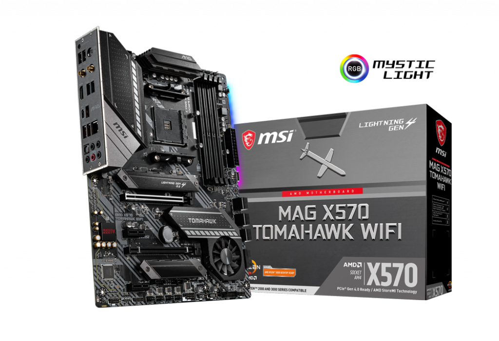 MSI MAG X570 TOMAHAWK WLAN 6 ATX Motherboard Mainboard für AMD Ryzen Sockel AM4