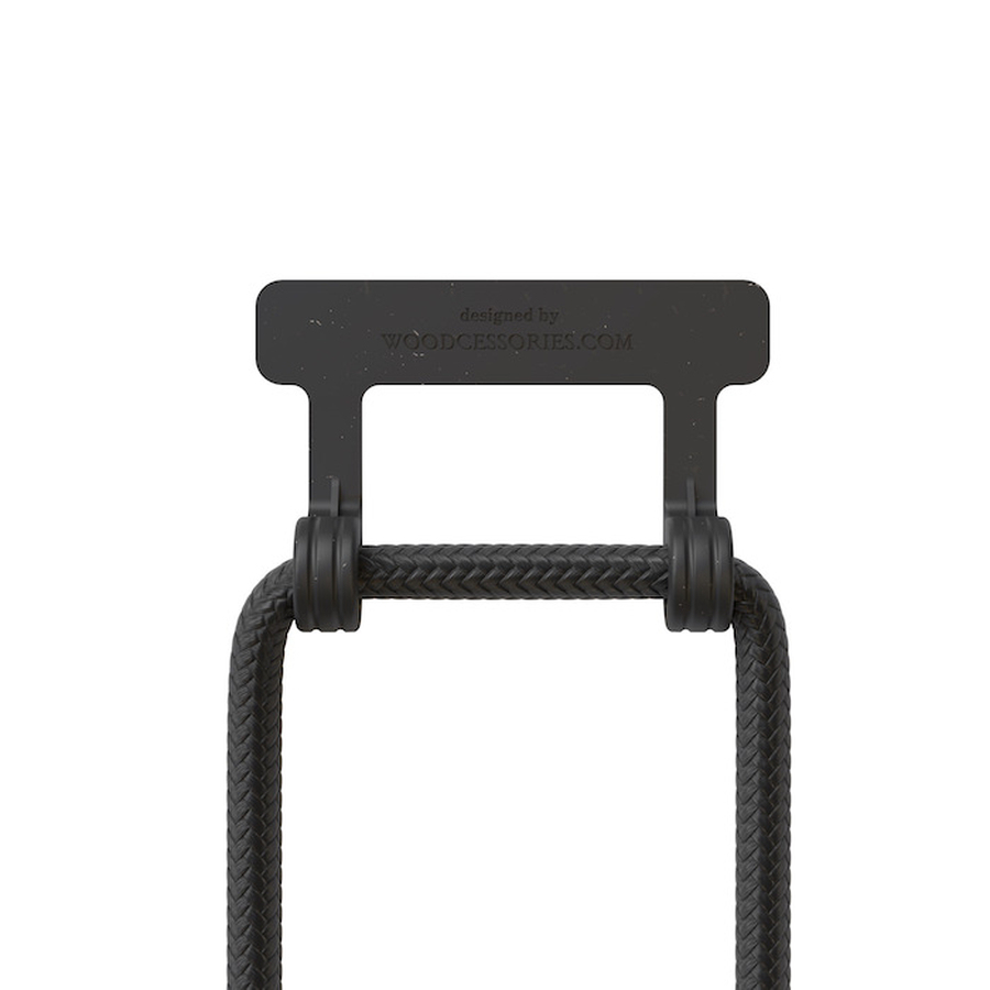 Woodcessories CHA054 Smartphone-Gurt, Zubehör für Handytasche, Schwarz