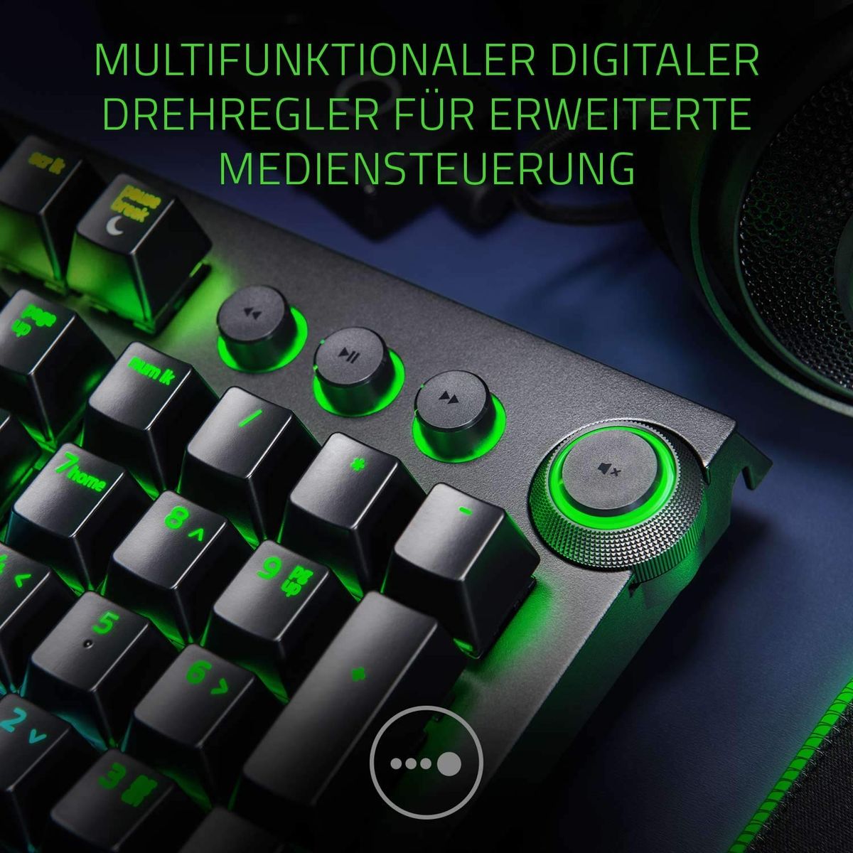 Razer BlackWidow Elite Gaming Keyboard Green Switches Chroma RGB PRT Layout QWERTY
