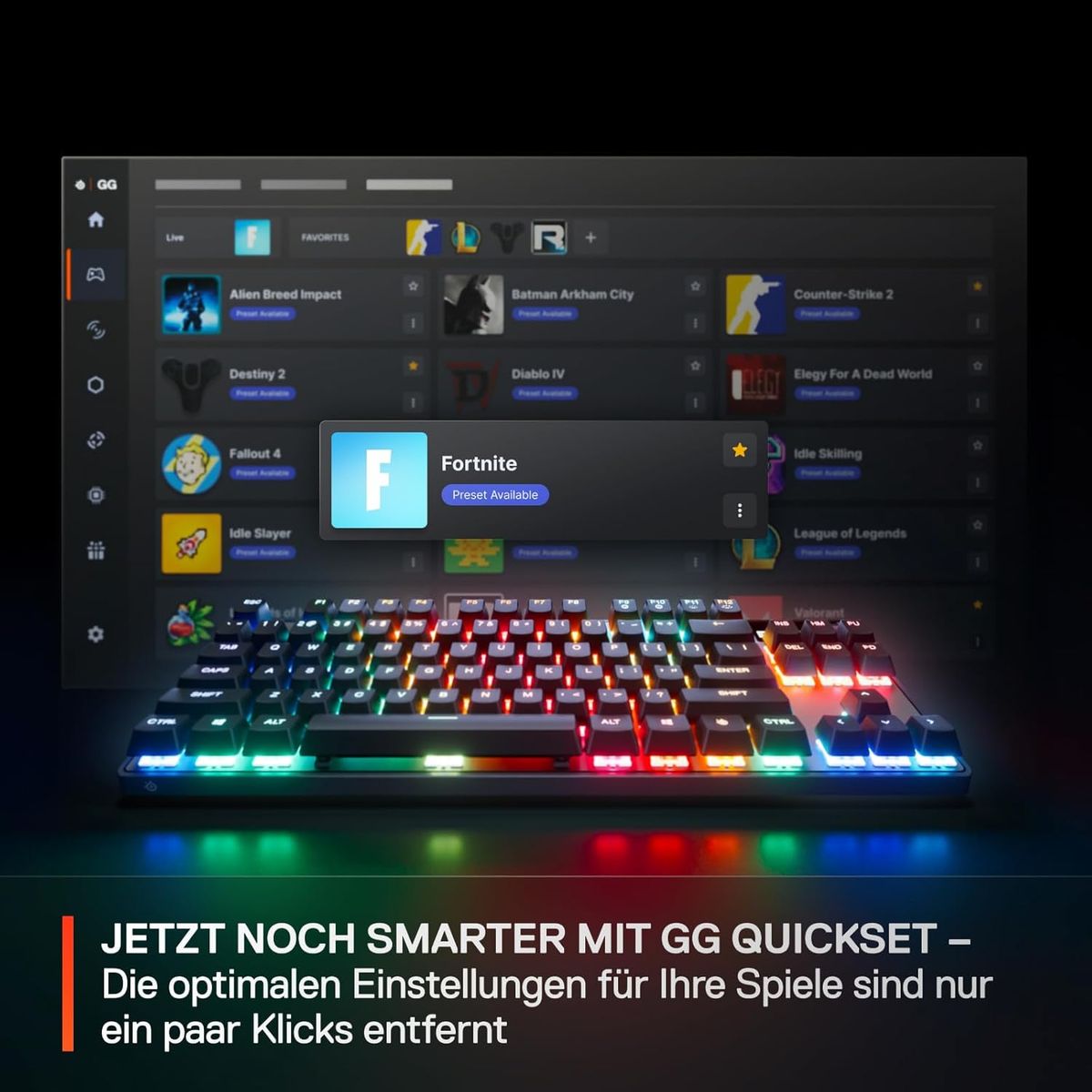 SteelSeries Apex Pro TKL Gen 3 - HyperMagnetic Gaming-Tastatur - OmniPoint 3.0 Switches - Anpassbares Ansprechverhalten - Rapid Trigger - Rapid Tap/SOCD - OLED - PBT-Keycaps - USB-C - (DEU Layout - QWERTZ)